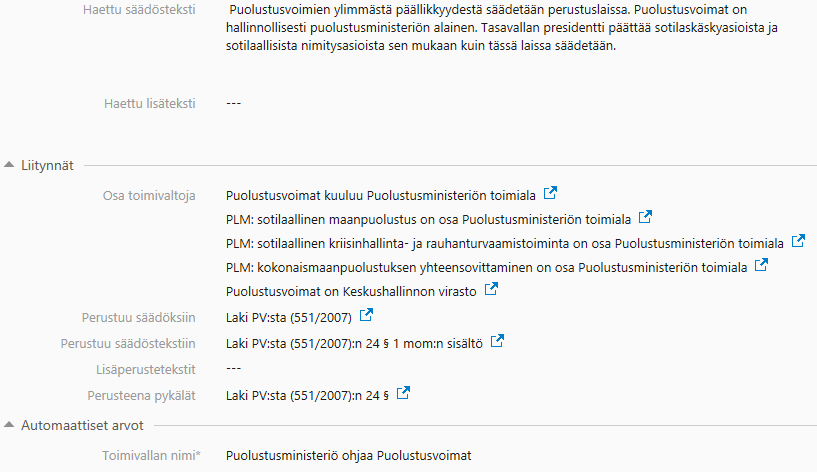 Säädösten operationalisoinnista synteesiin ja paluu juurille